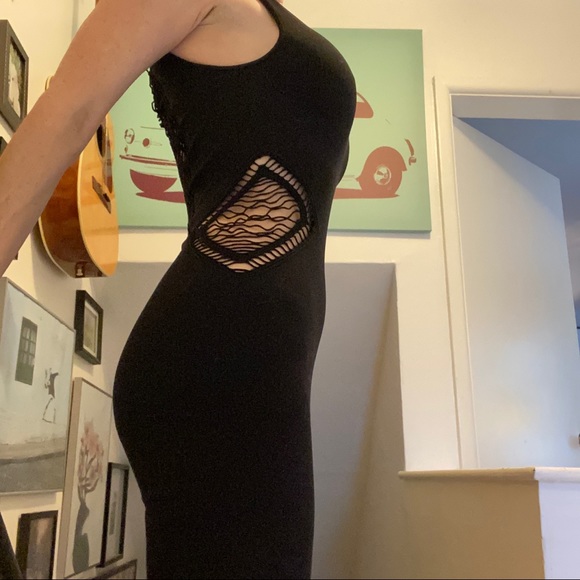 bebe Dresses & Skirts - Bebe black bodycon dress with cutouts